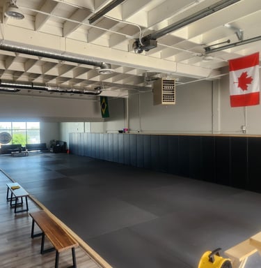 Main training area at Carlson Gracie Calgary