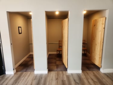Change rooms at Carlson Gracie Calgary