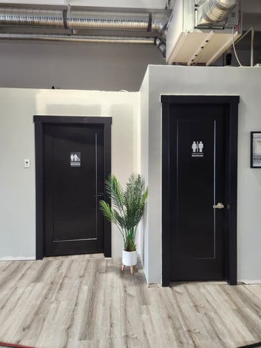 Change rooms at Carlson Gracie Calgary